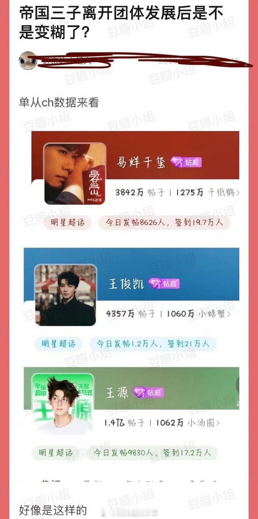 帝国三子离开团体发展后是不是变糊了？ ​​​