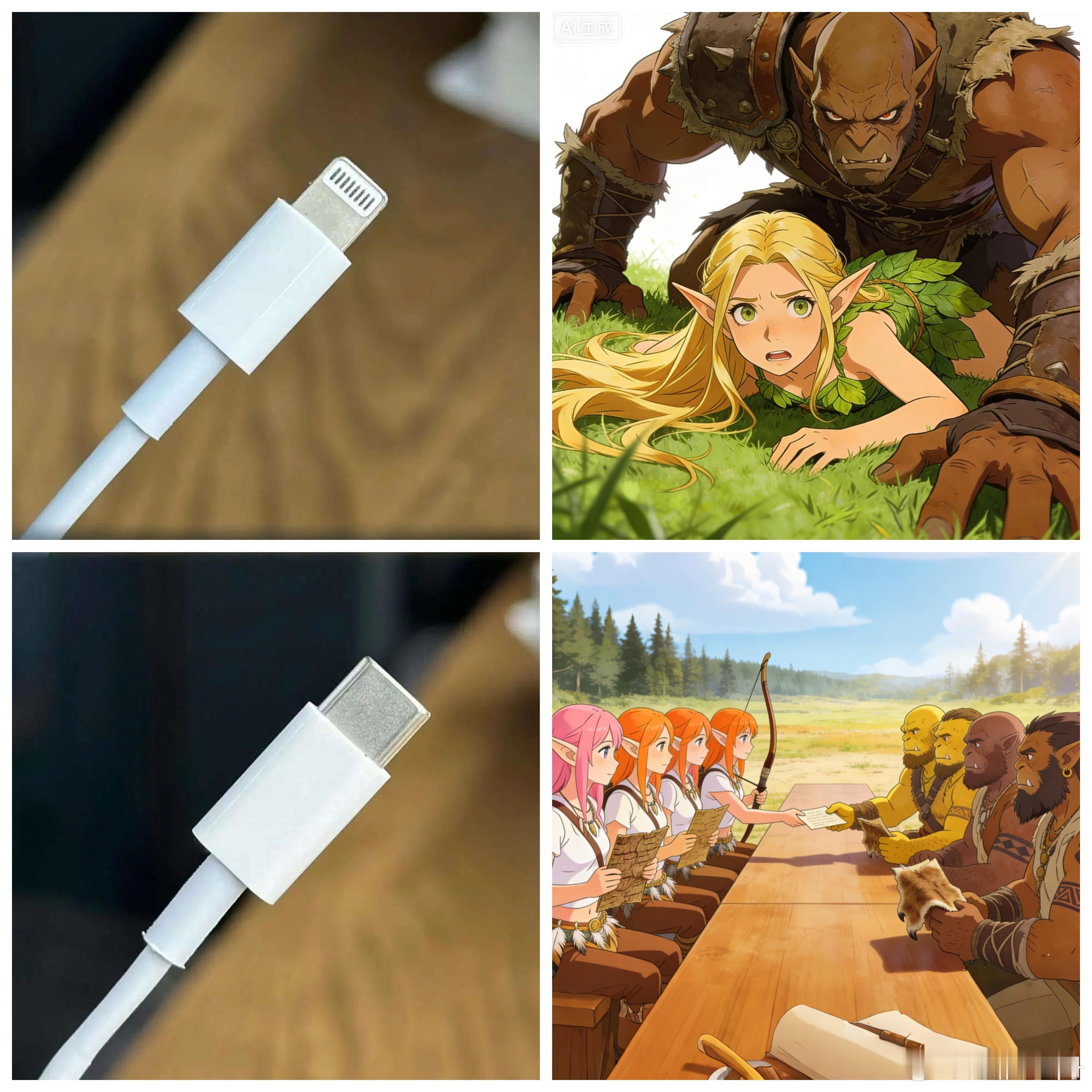 冷知识一张对比图告诉你苹果头和Type-C的区别