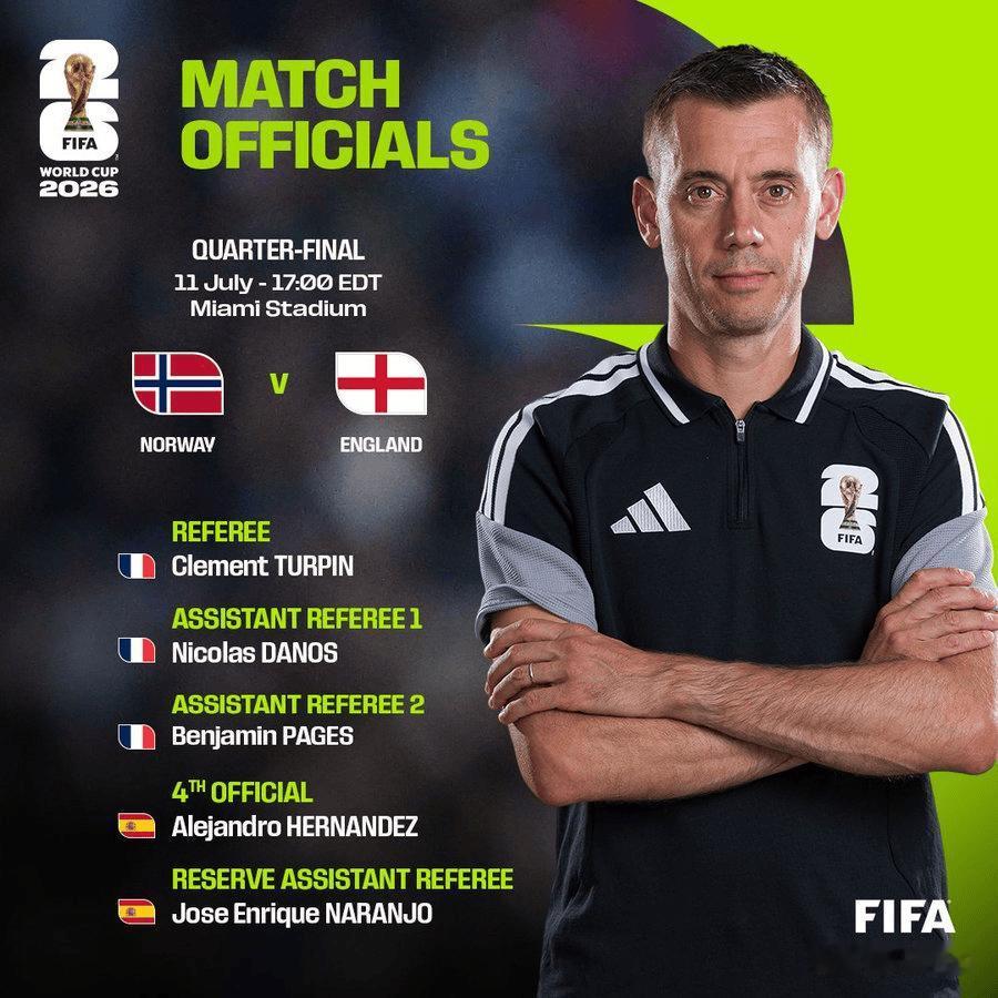 2026美加墨世界杯1/4决赛：挪威🇳🇴VS英格兰🏴 全维度前瞻
 
比赛