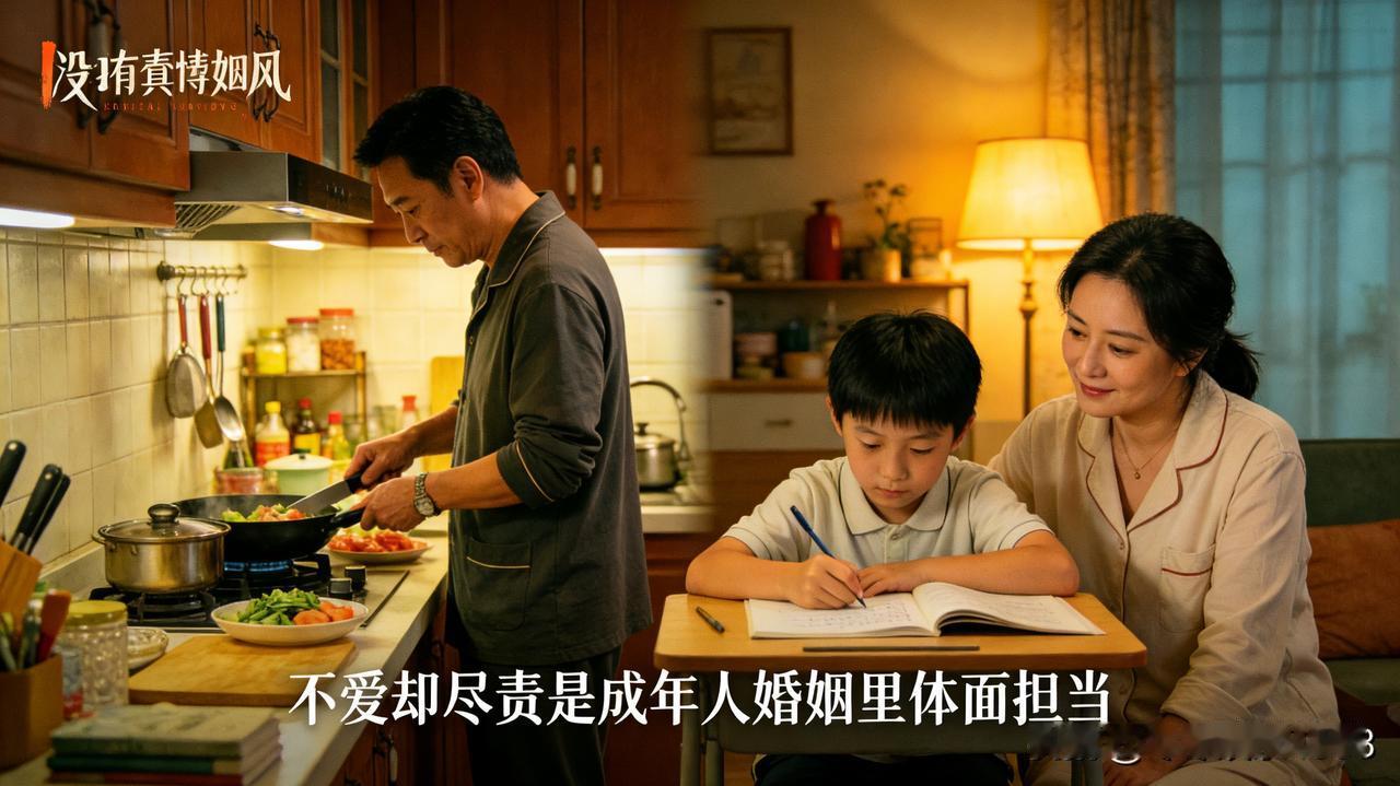 被同事一句话戳中了痛处 ——“你明明不爱妻子，却把丈夫责任尽到骨子里”。恍惚间意