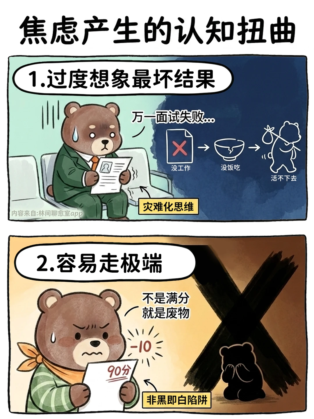 原来焦虑会出现认知扭曲