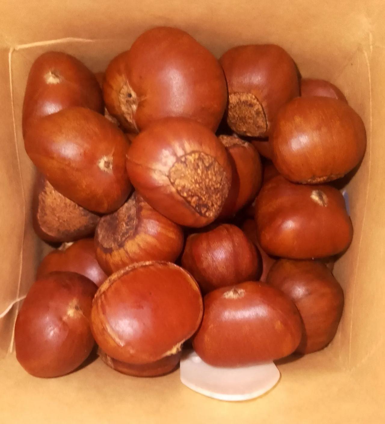 今天的美：
​        今天的美，来自糖炒栗子。
​        ​走在