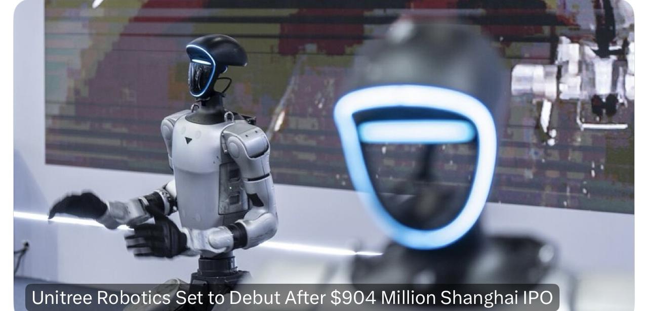 宇树科技（Unitree Robotics）在完成9.04亿美元的首次公开募股（