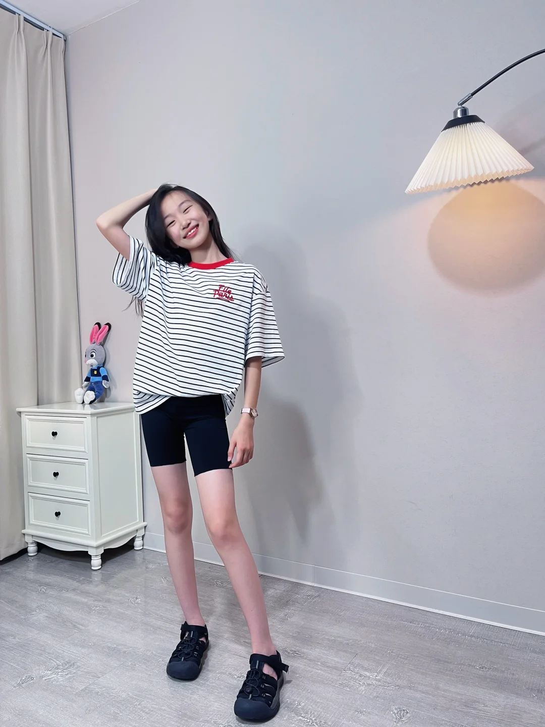 OOTD|条纹T 适合学生的简单穿搭～