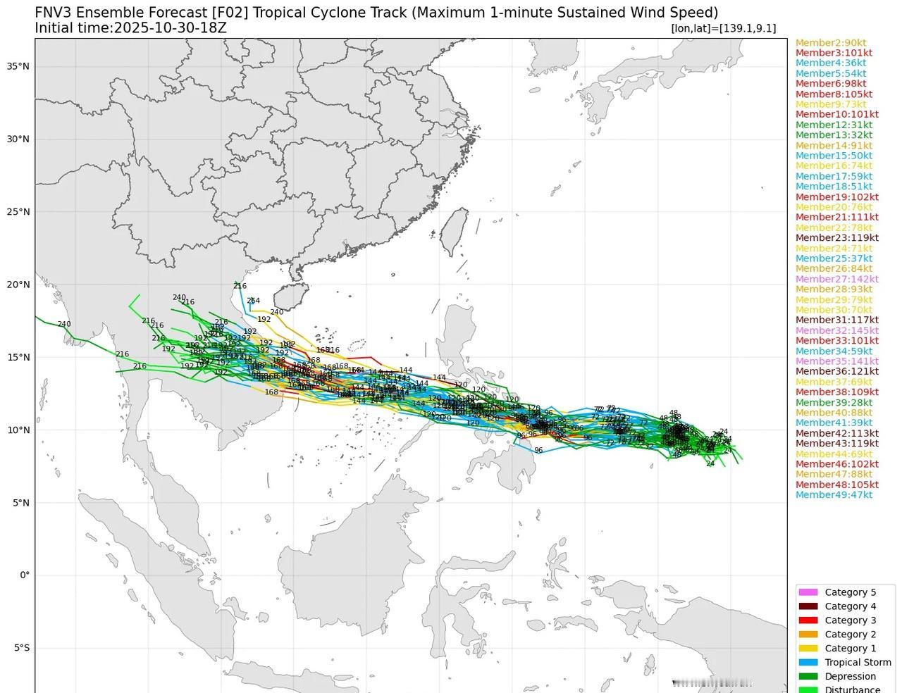 台风海鸥将在未来48小时内生成路径趋向明朗
目前位于菲律宾以东洋面台风胚胎，正在