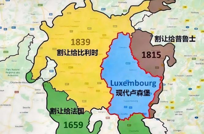 没有想到的是，历史上的卢森堡国土面积竟然超过了1万平方公里，而并非我们现在看到的