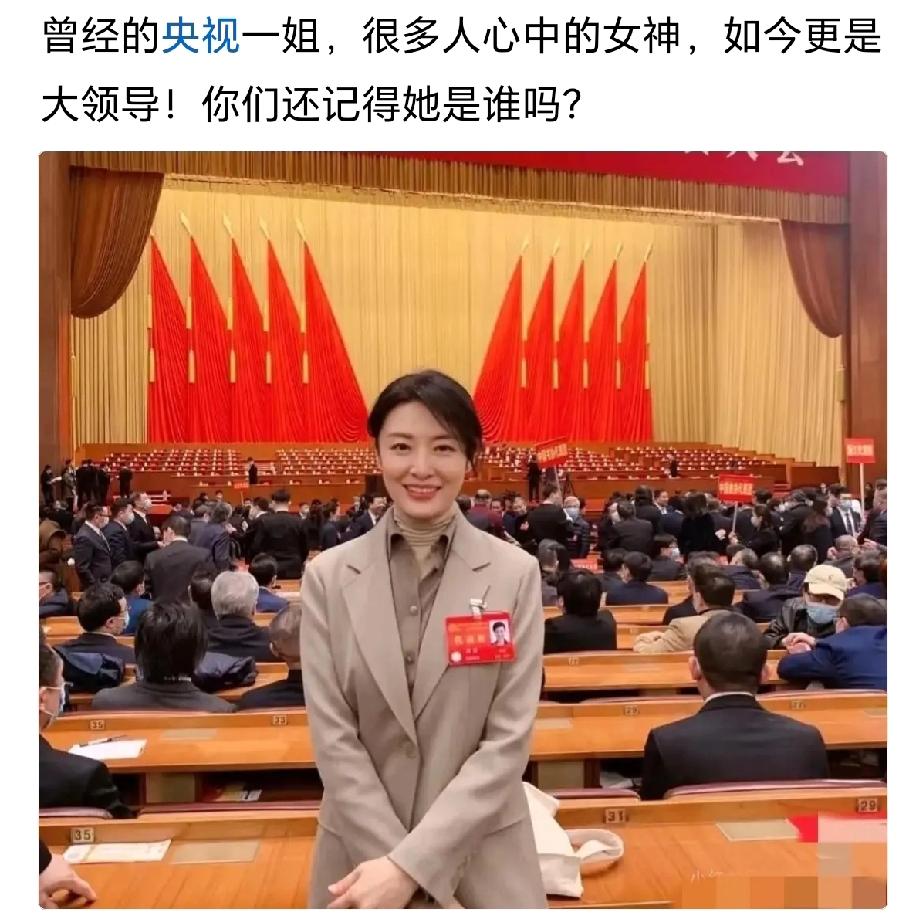 她以前是央视女神级的主持人，现在是大人物，谁还记得她吗？