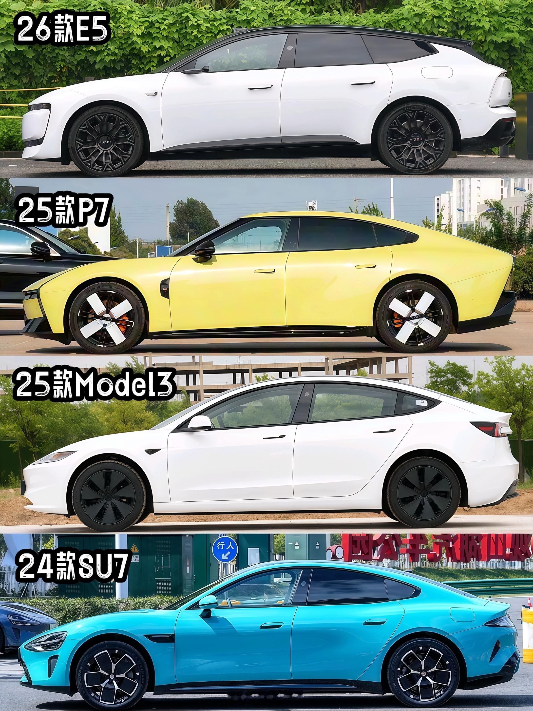 放到此刻，来让大家四选一：选Audi E5的一定是奥迪死忠粉了，就是打死不选择新