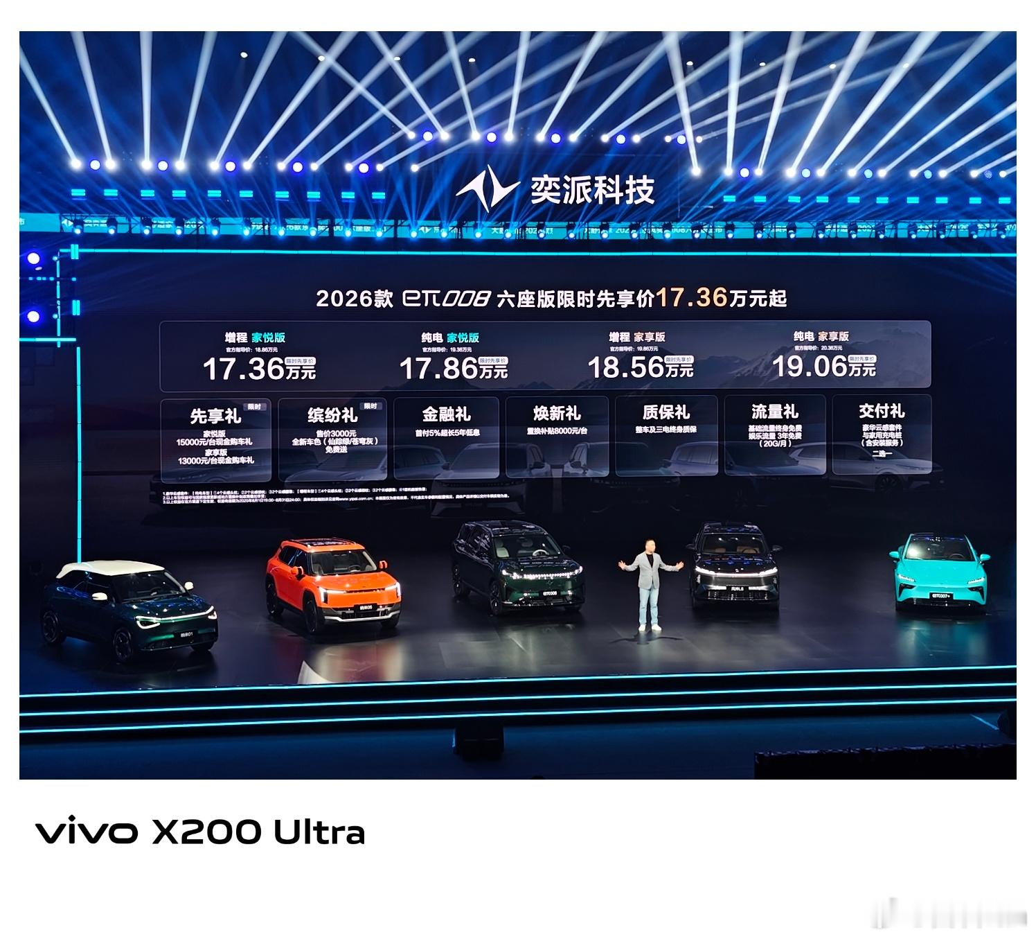 2026款东风奕派eπ008的价格来了！增程版17.36万起纯电版17.86万起