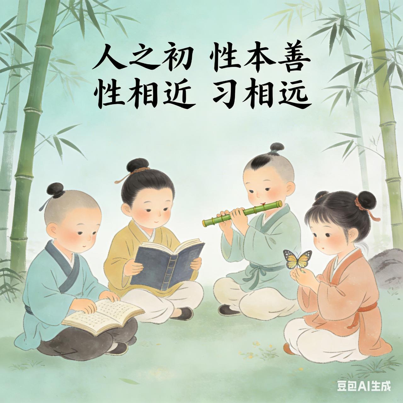 人之初，性本善，性相近，习相远。其实三字经开头这两句就错了，后面可能大致都正确，