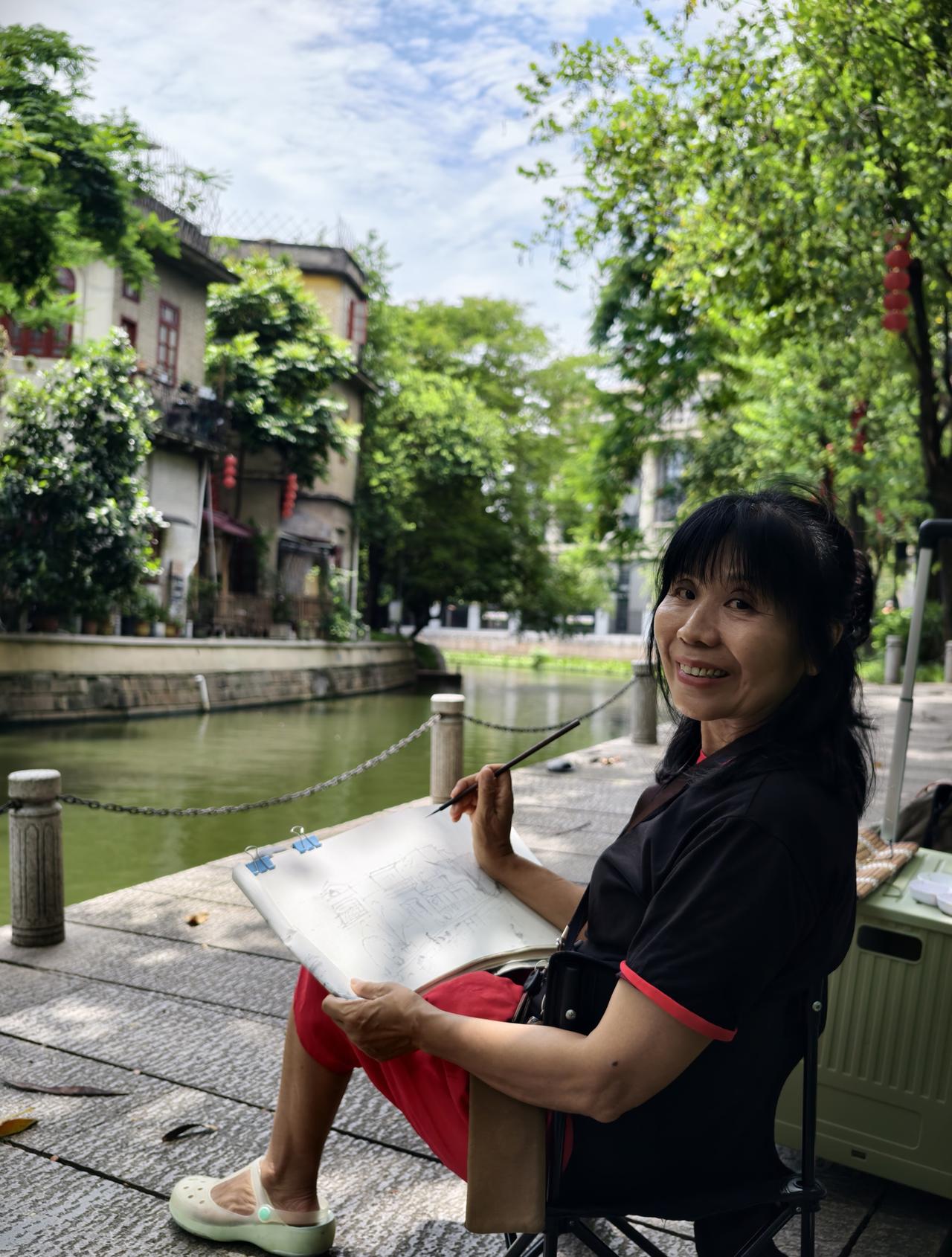 晒图笔记大赛荔枝湾涌写生