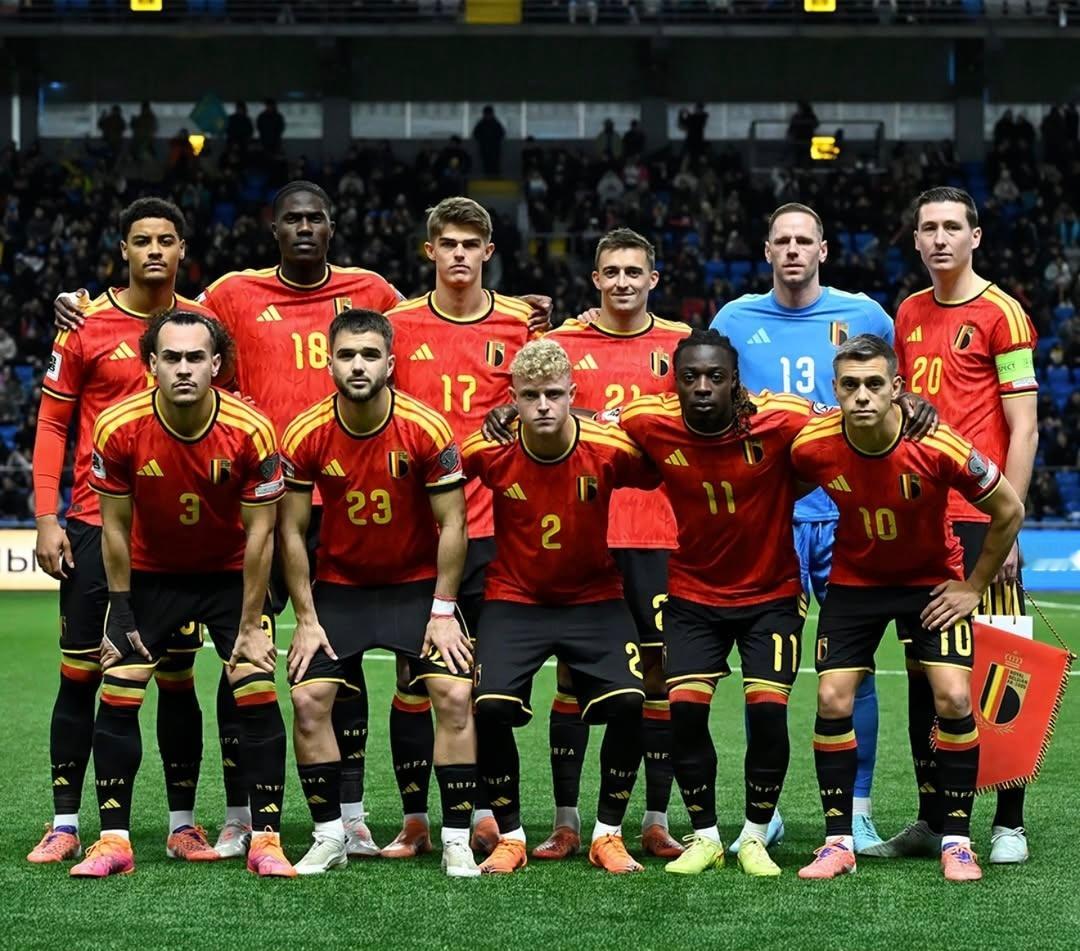 比利时客场1：1哈萨克斯坦队，🔴⚫️德温特🇧🇪首发打满全场；萨勒马科尔斯?