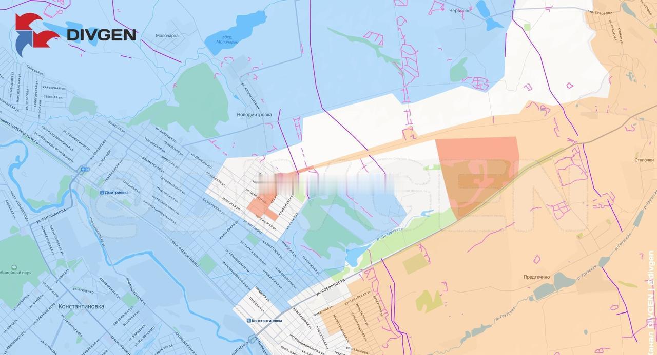康斯坦丁诺夫卡。俄第6机步师在该市及东部郊区继续推进。

欢迎加入:

俄乌局势