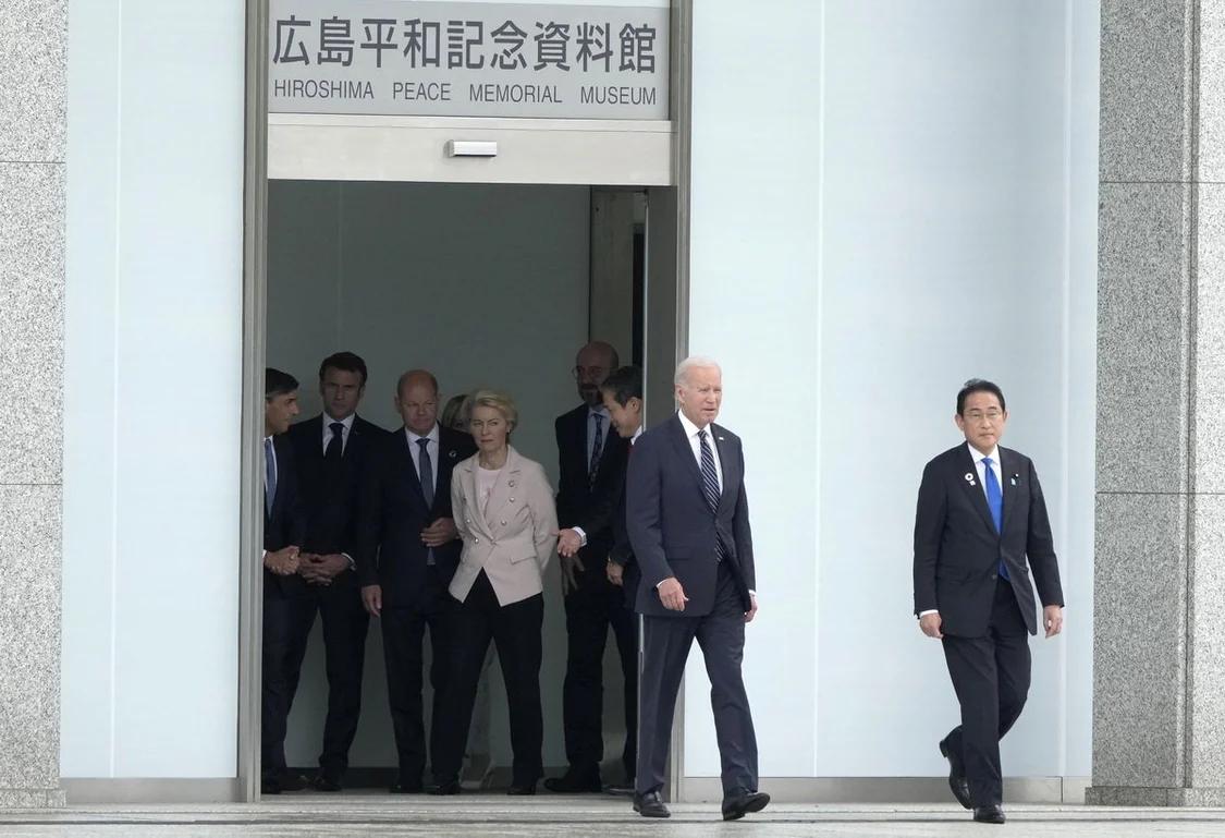 拜登在广岛的这个地方，心里想什么？


当地时间5月19日，日本广岛，在广岛和平