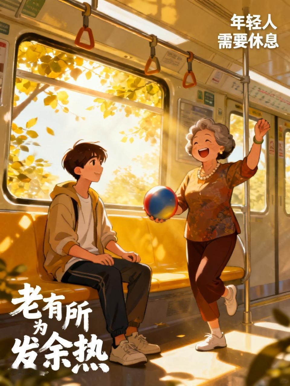 上海地铁应该是这个年龄六十的给年龄三十二的年青人让座。因为现在的大妈跳广场舞太有