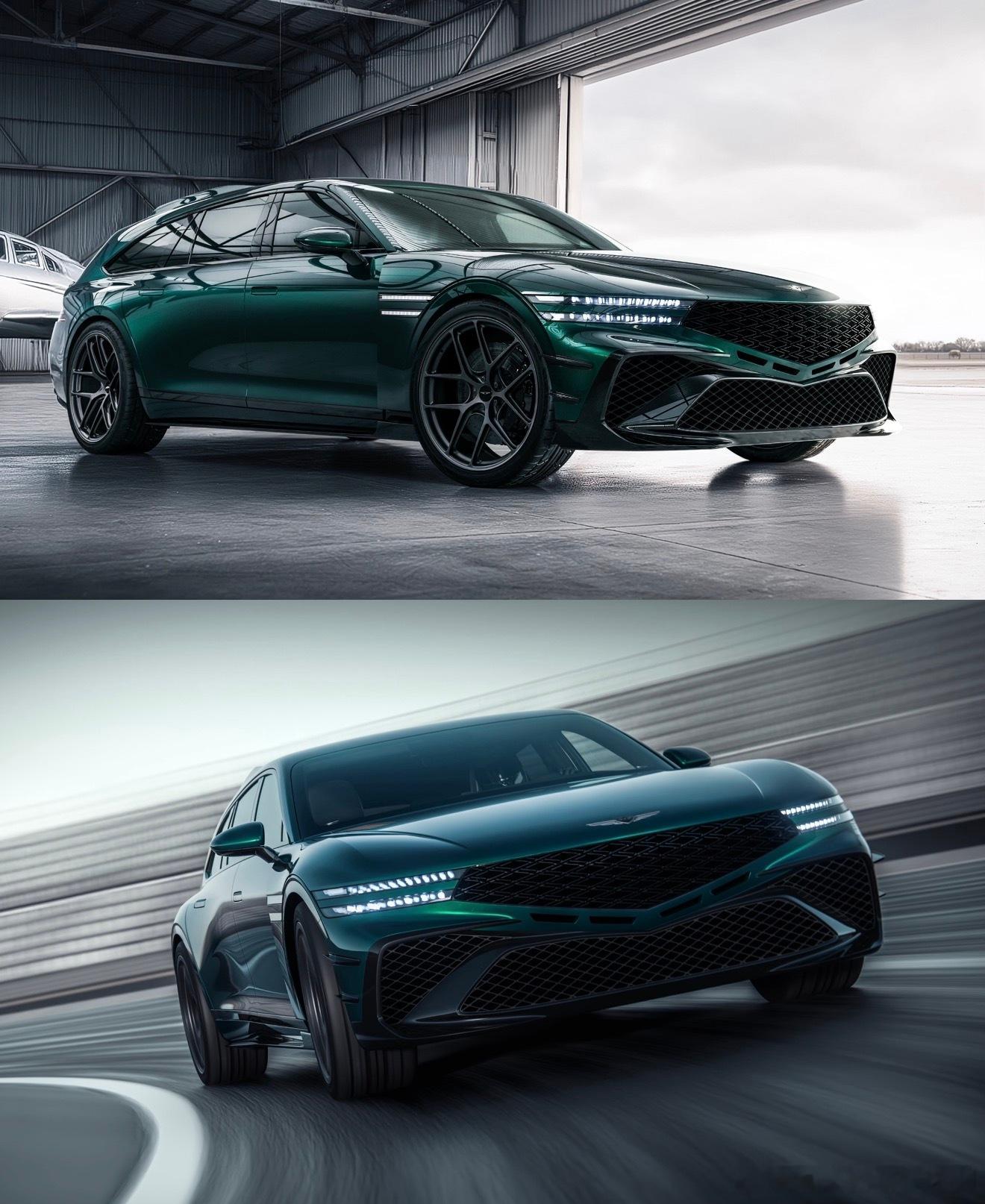 捷尼赛思G90 Wingback真帅基于捷尼赛思G90开发大型豪华车➕Wagon