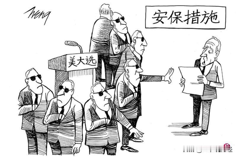 这就是目前美国大选的一个现状！
这幅漫画你看懂了吗？
（看懂的都是高手，评论区见