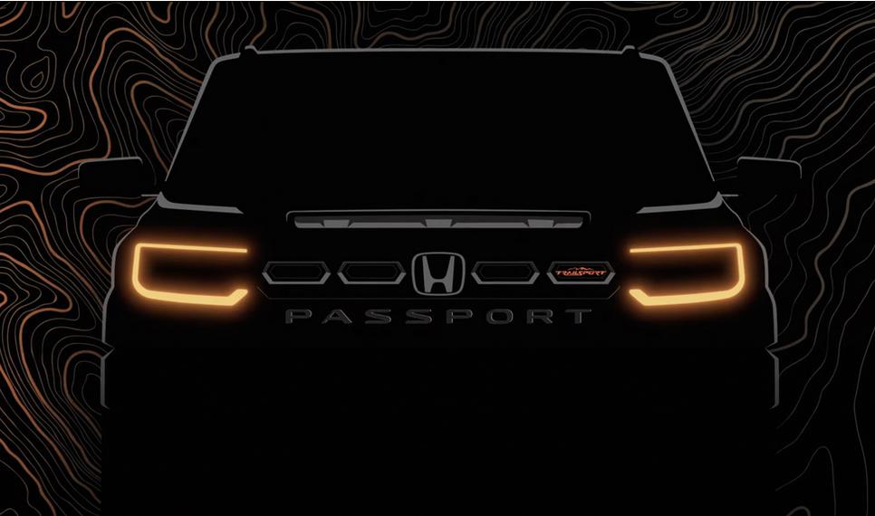 【前脸大改 全新本田Passport预告图发布】近日，我们从官方获得了全新一代本