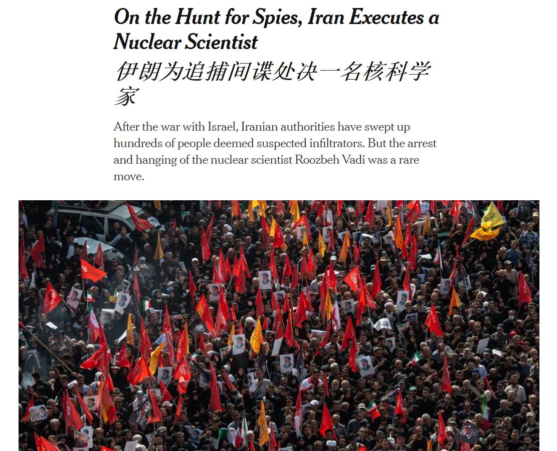 中国的经验，伊朗就是学不会，邓稼先都保不住，你什么搞原子弹？

伊朗核科学家鲁兹