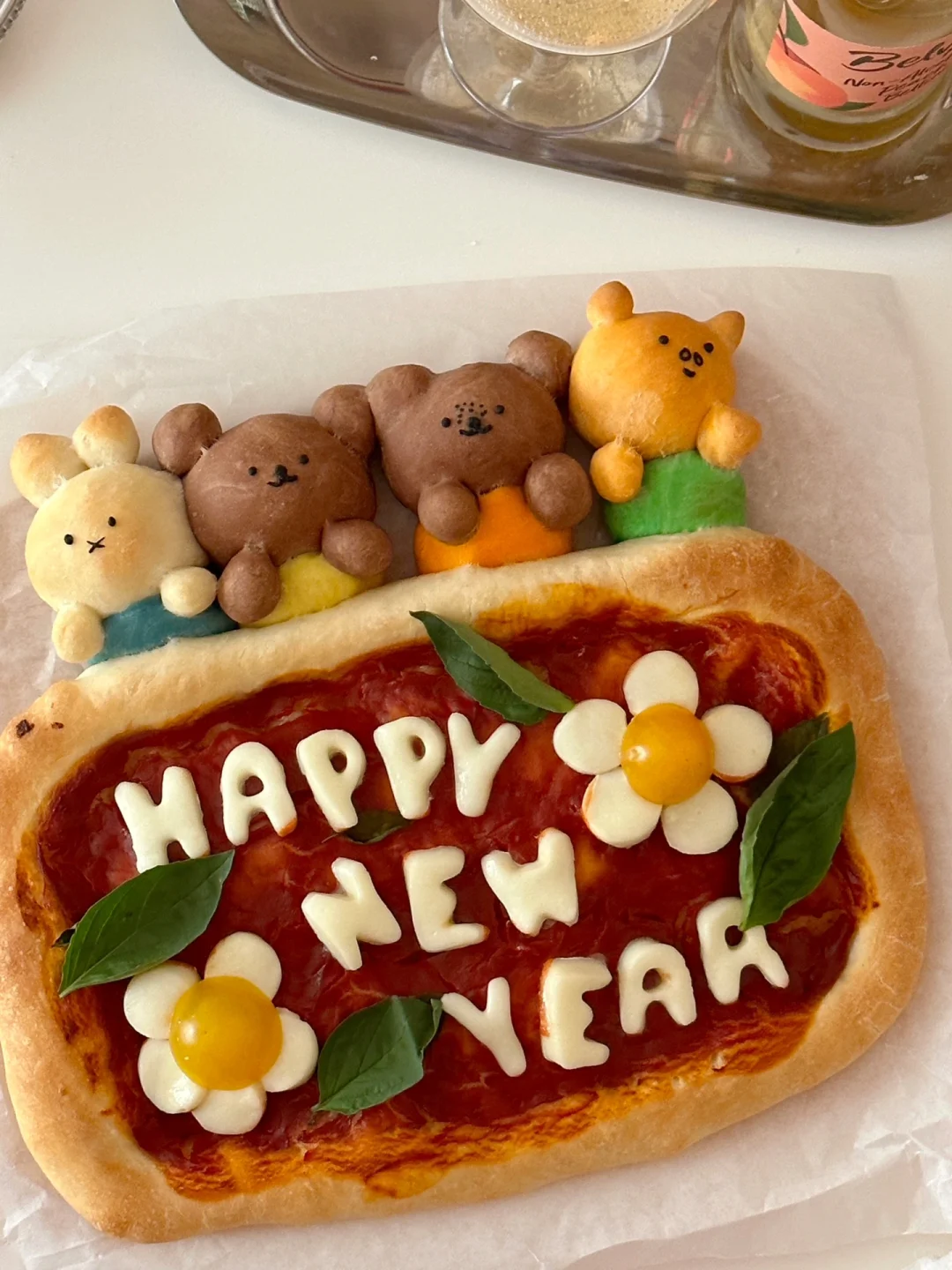 米菲和他的朋友新年pizza🍕 | 附教程