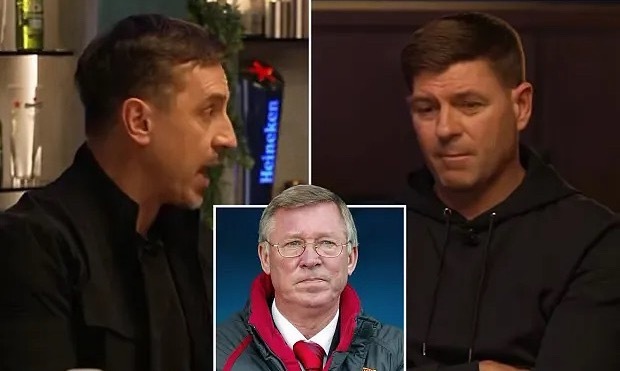 前曼联队长加里·内维尔在《Stick to the Football》播客中透露