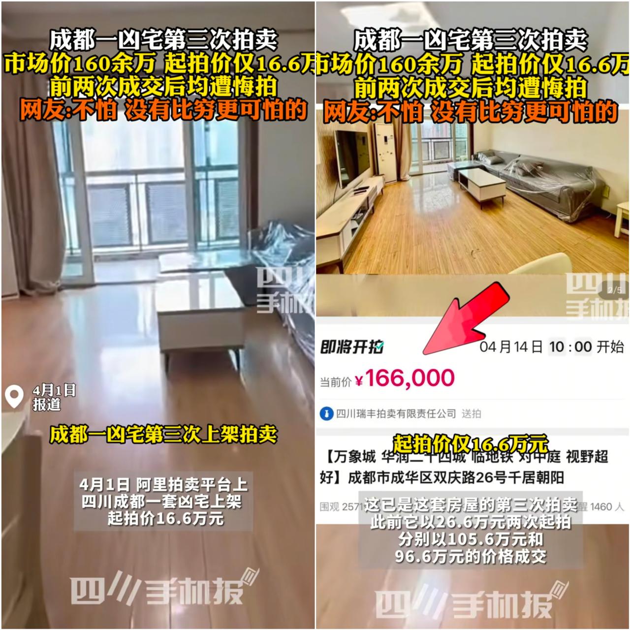 真敢赌！成都这套89平精装房，把投机客坑到怀疑人生！
 
成华区双庆路这套凶宅，