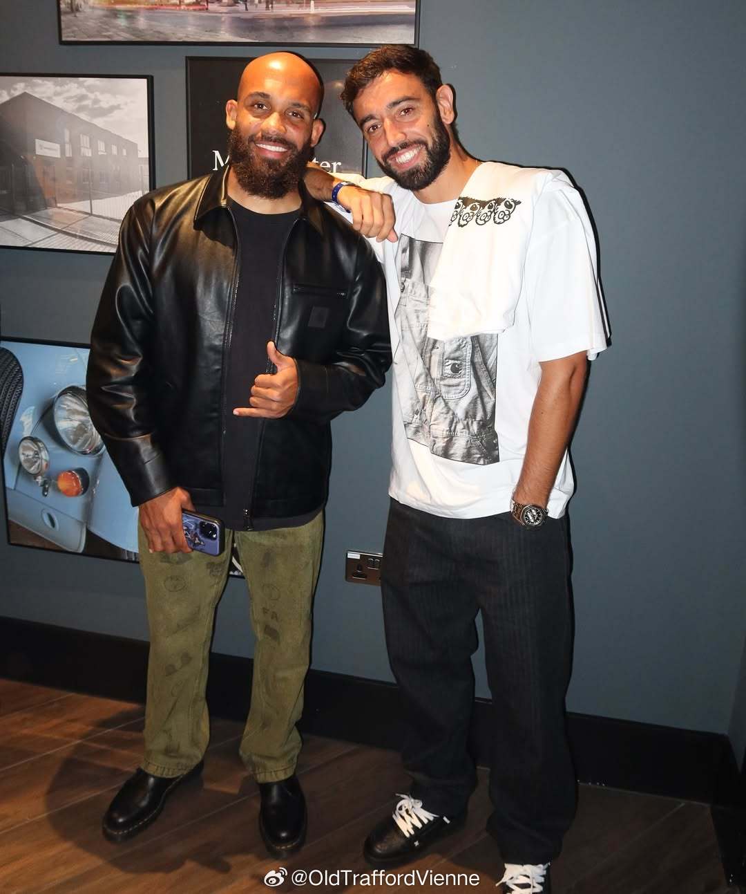 昨晚曼联球员们去看Drake演唱会了 ​​​