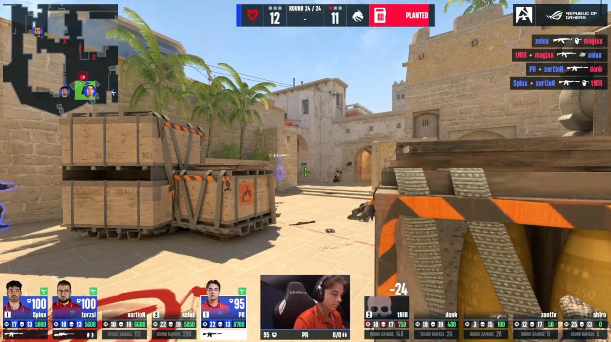 CS2 Blast波尔图公开赛2026决赛Spirit对阵MOUZ战队BO5图二