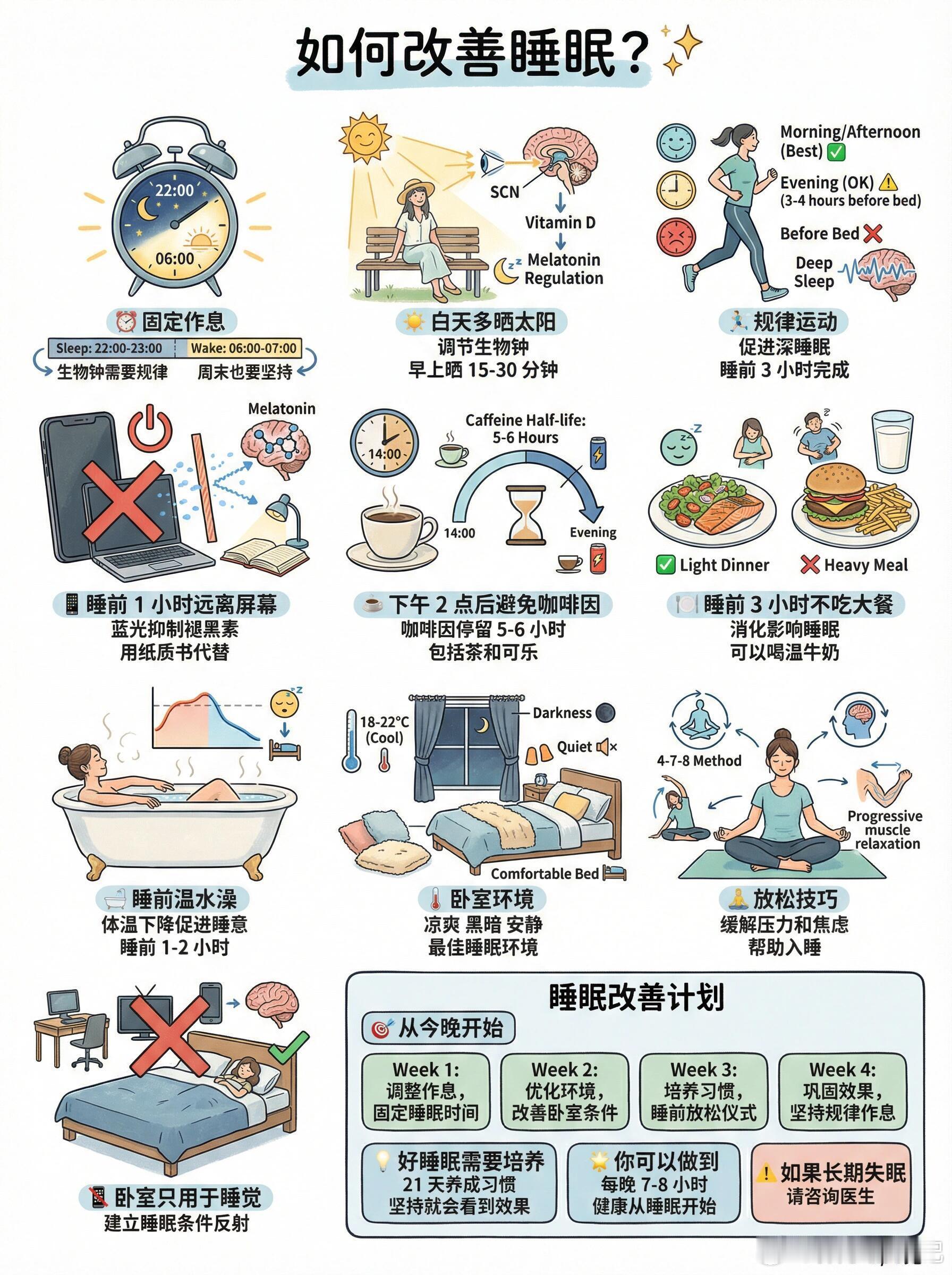 熬夜人必读指南，从今天起好好睡觉永不熬夜。当我以为熬夜对我没有影响时