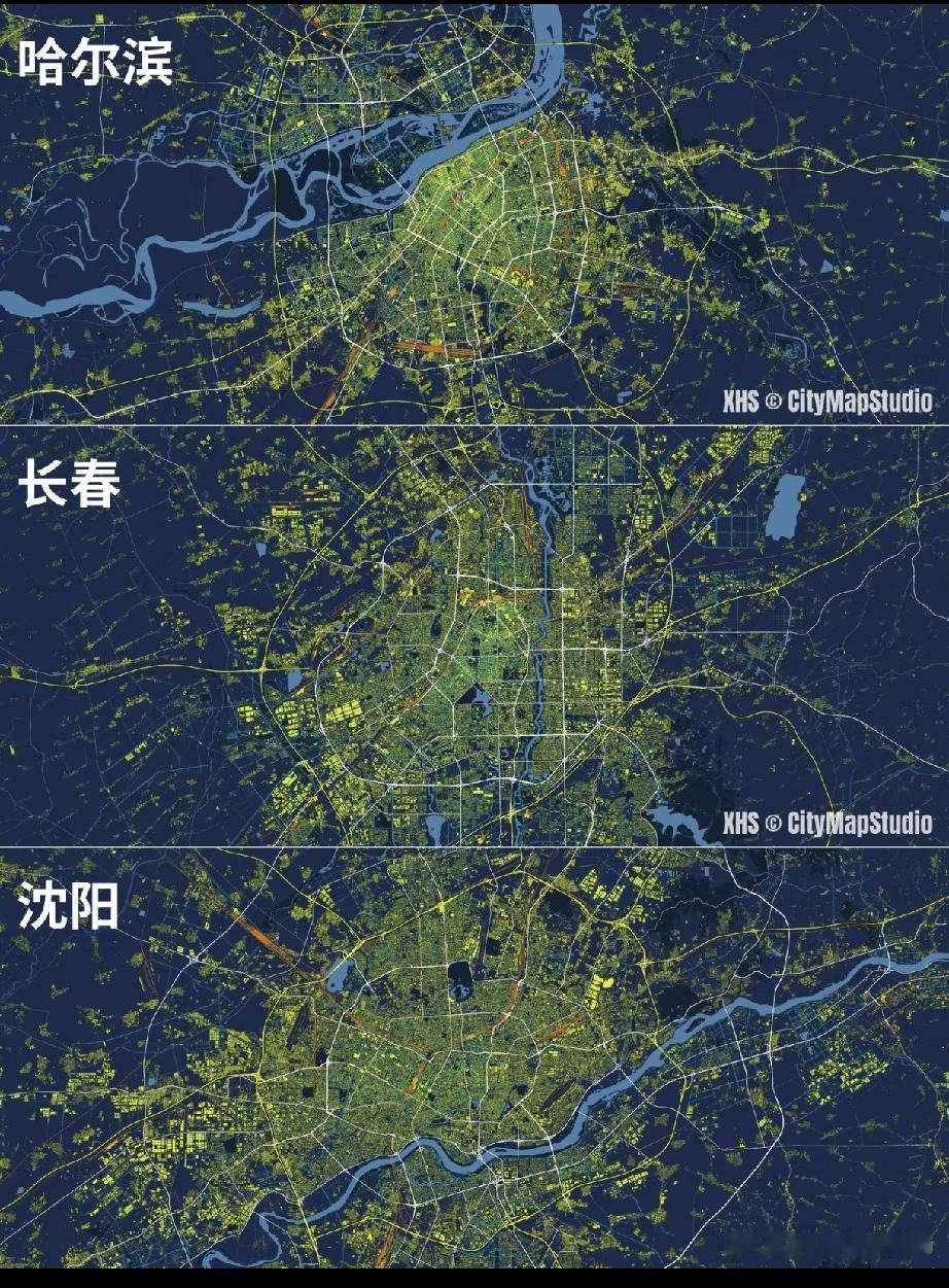 哈尔滨长春沈阳在一条线  上啊[笑哭]刚好在铁路上。[笑哭]