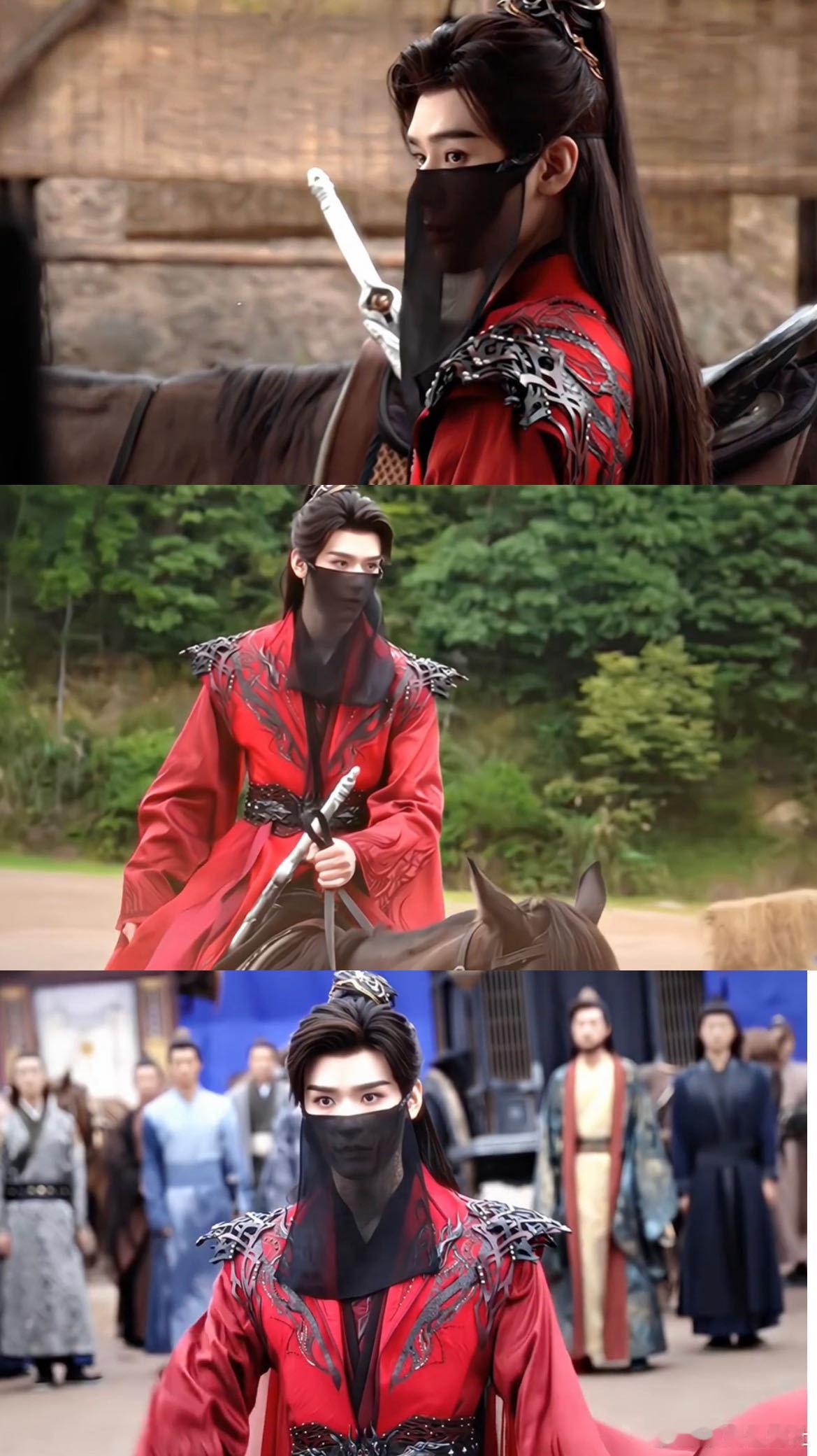 看龚俊这段要从横屏转竖屏，横屏看整体竖屏看细节，龚俊的红衣轻功值得多角度欣赏，衣