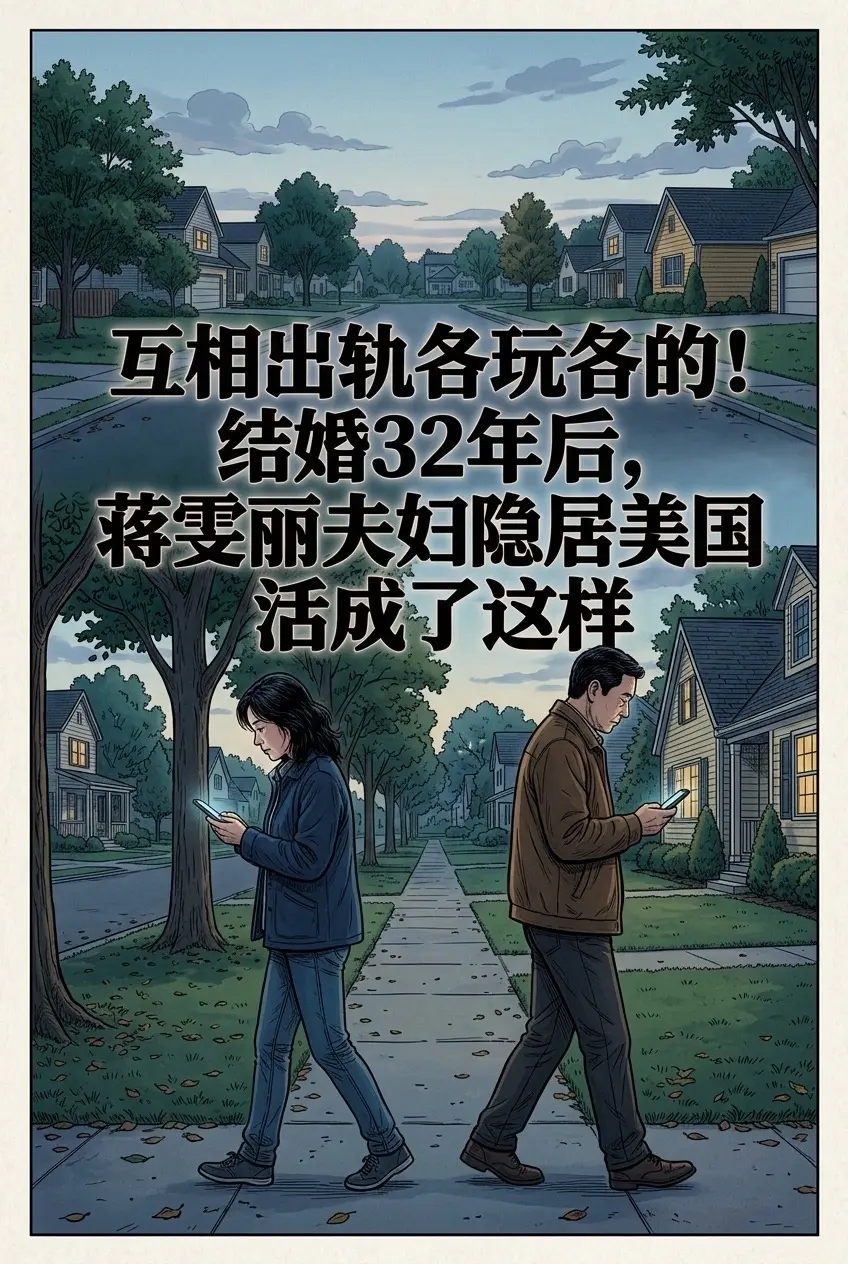互相出轨各玩各的！结婚32年后，蒋雯丽夫。妇隐居美国活成了这样