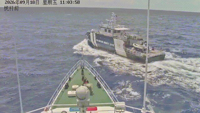 最新的撞击视频终于流出来了，9月18号，菲律宾海警船突然强行变道插入我海警船的航