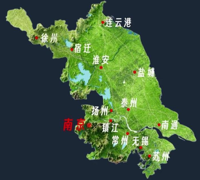 江苏省这地形，不当经济大省都难！
江苏省绝大部分的面积，都是平原，山区很少。而且