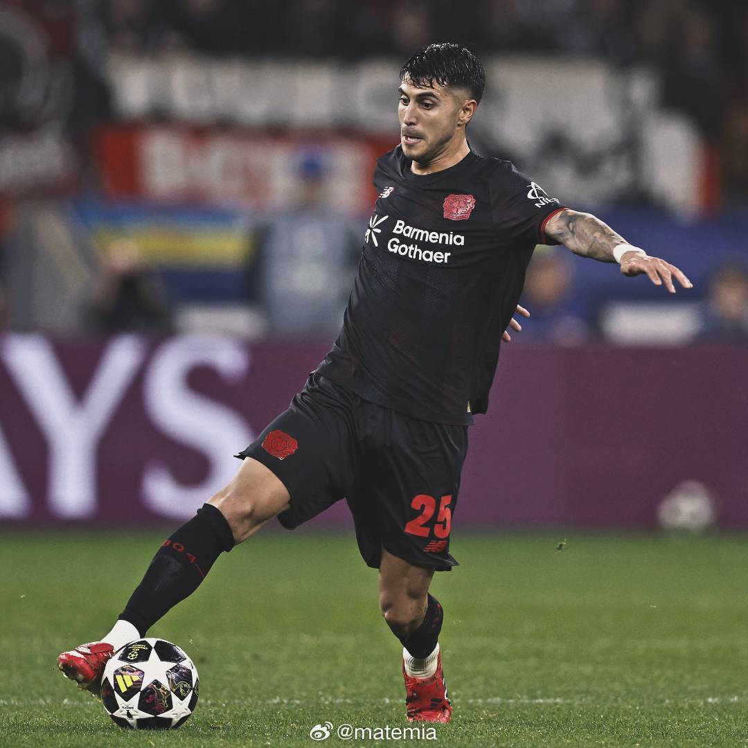 勒沃库森1比1阿森纳 帕拉西奥斯是2025/26赛季欧冠联赛中唯一一位在单场比赛