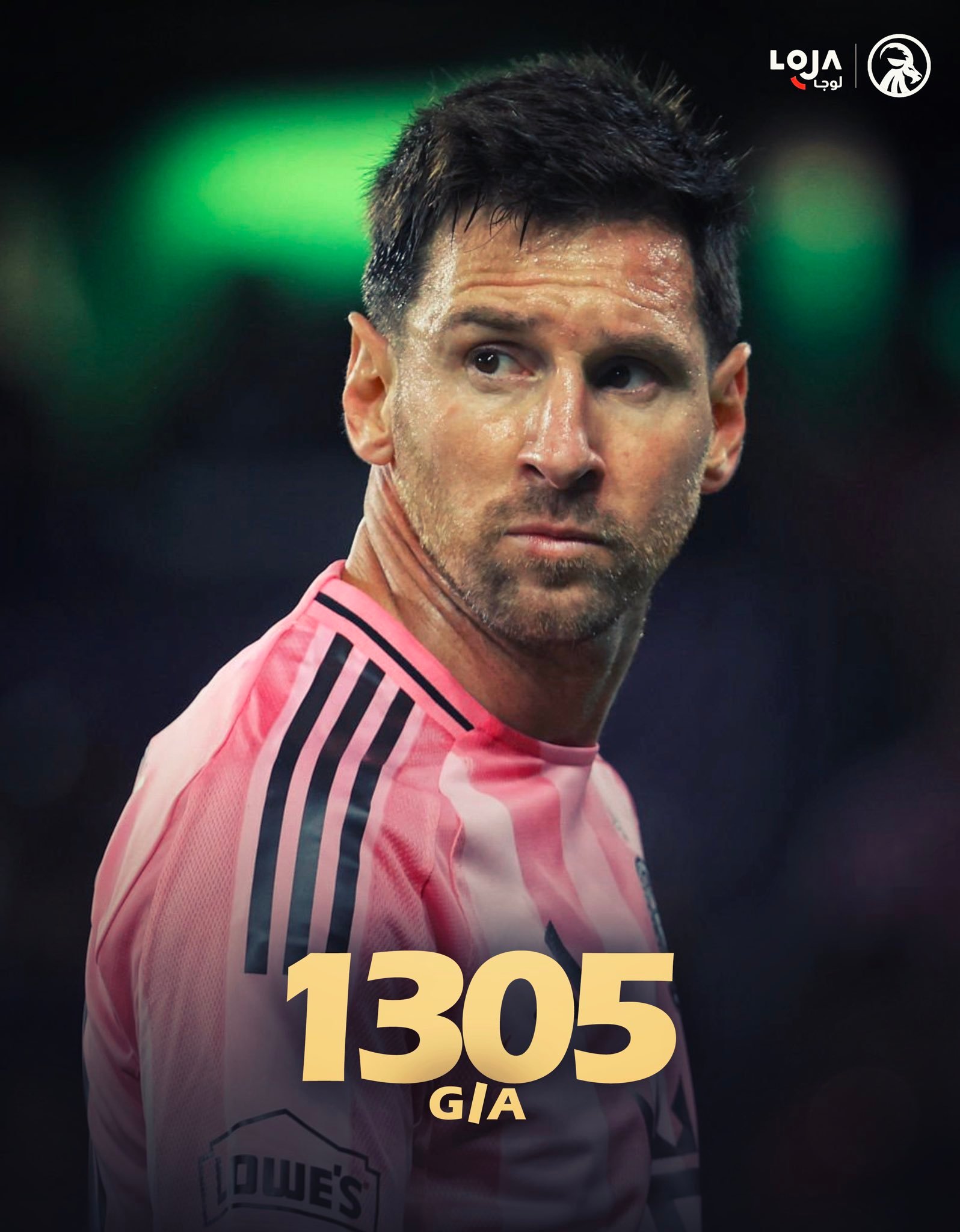 梅西的助攻数来到408🅰️进球贡献来到1305🐐梅西 奥兰多城vs迈阿密国际