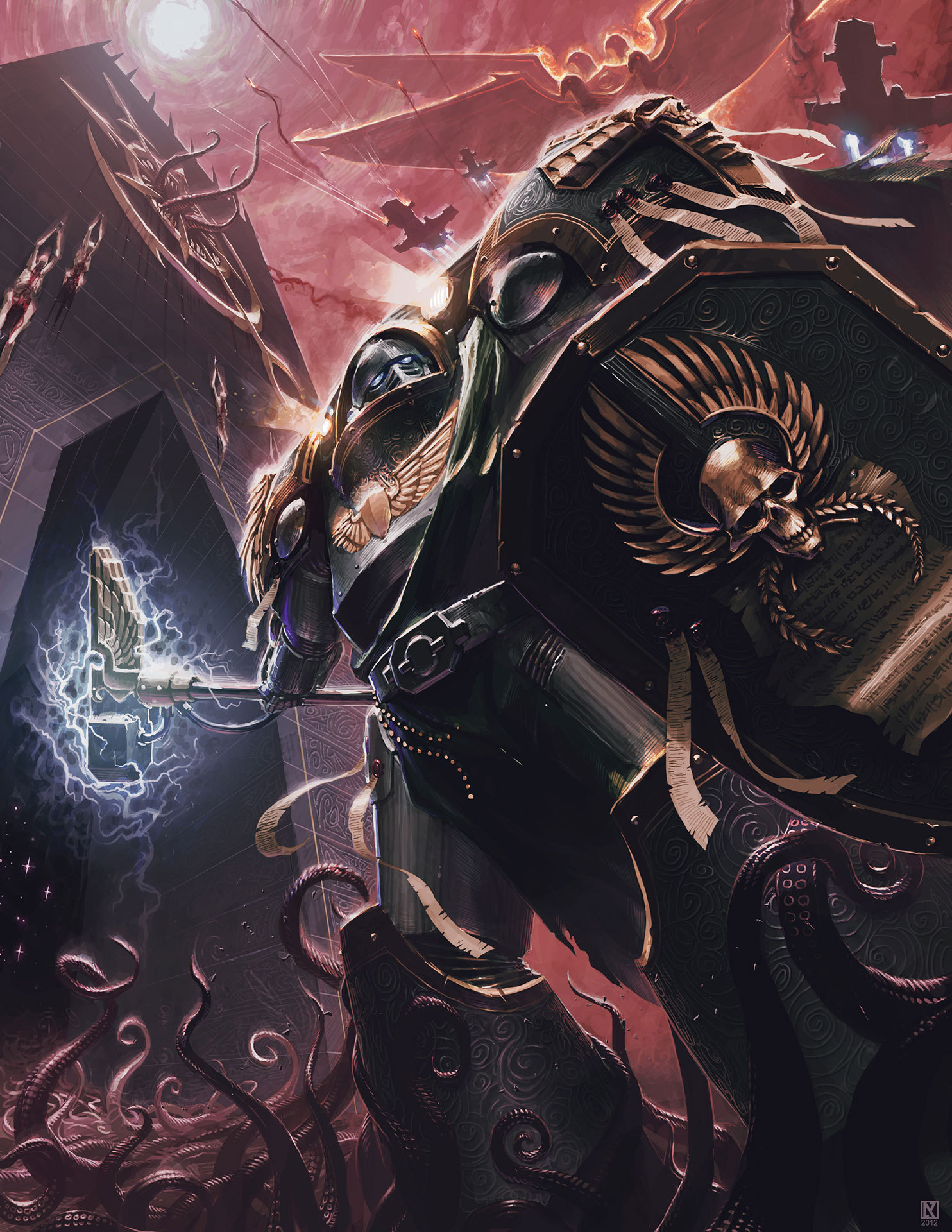 战锤40k 帝皇之盾终结者by Nicholas Kay