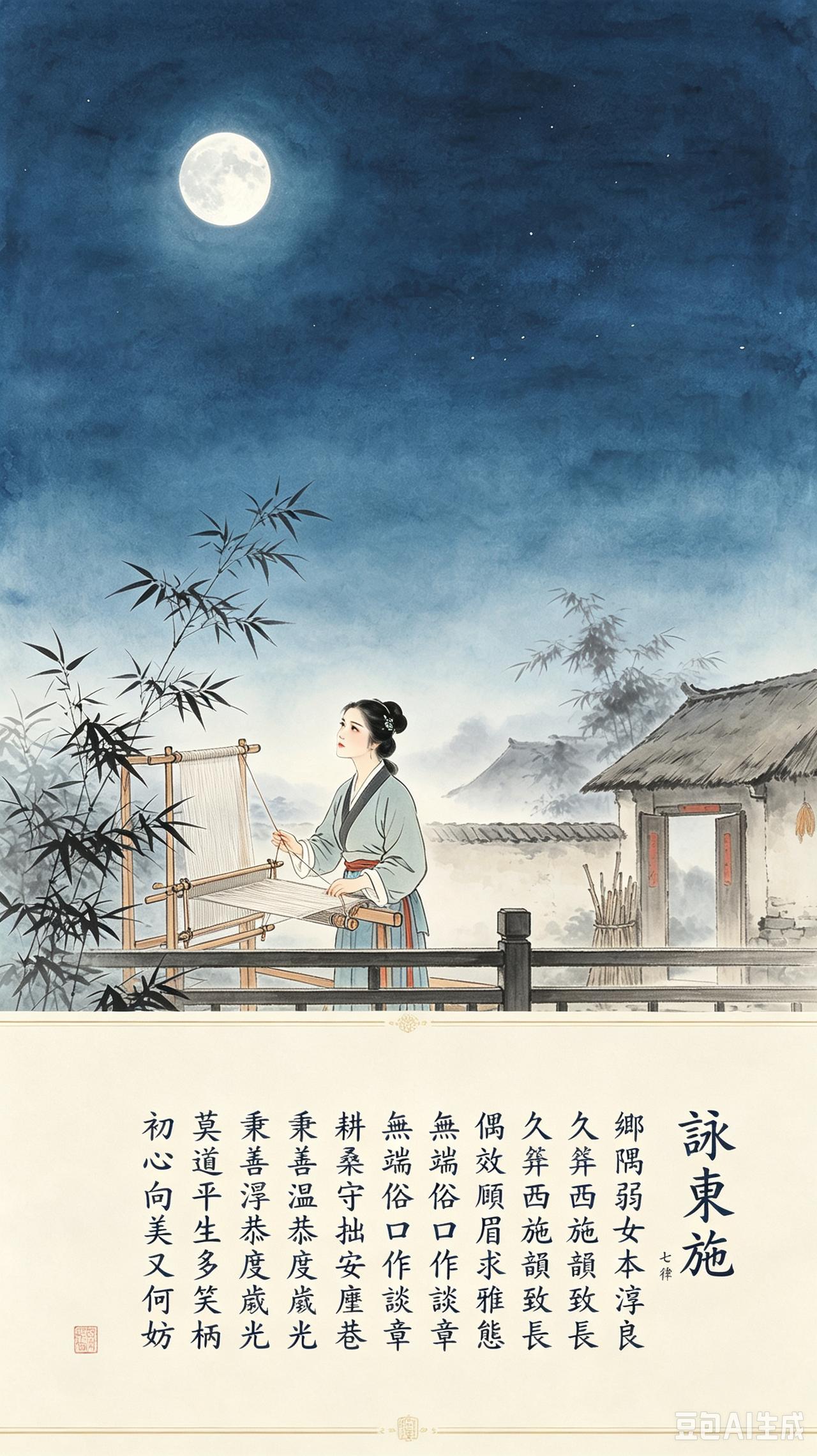 世人千载笑东施，皆嘲效仿西施之态。殊不知她一心慕美、满心期许，只因相貌寻常，便沦