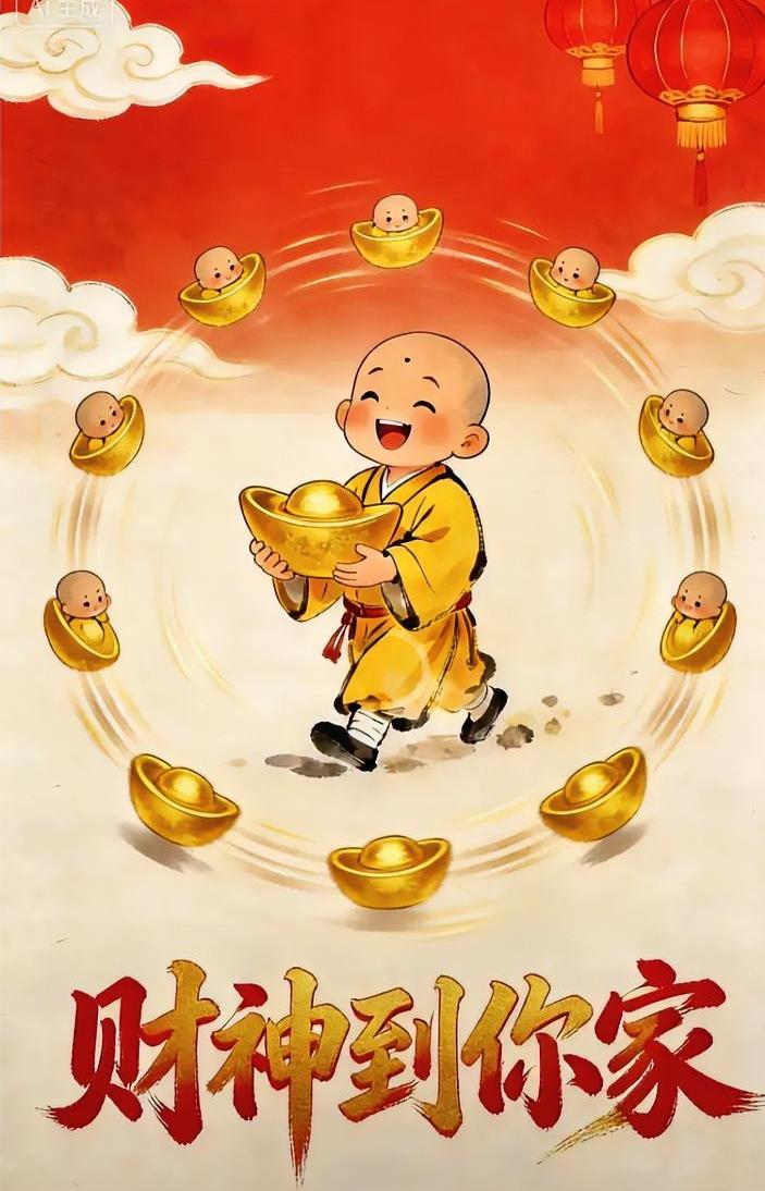 别不信，财神真的来你家啦！

一进门就是财气，一抬头全是福气，好运挡都挡不住。金