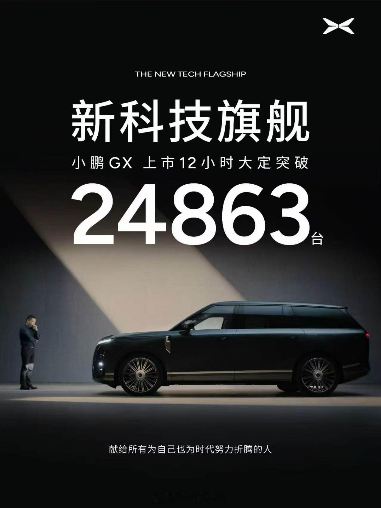 小鹏GX价格炸裂小鹏 GX 上市 12 小时大定 24863 台！小鹏GX大定3