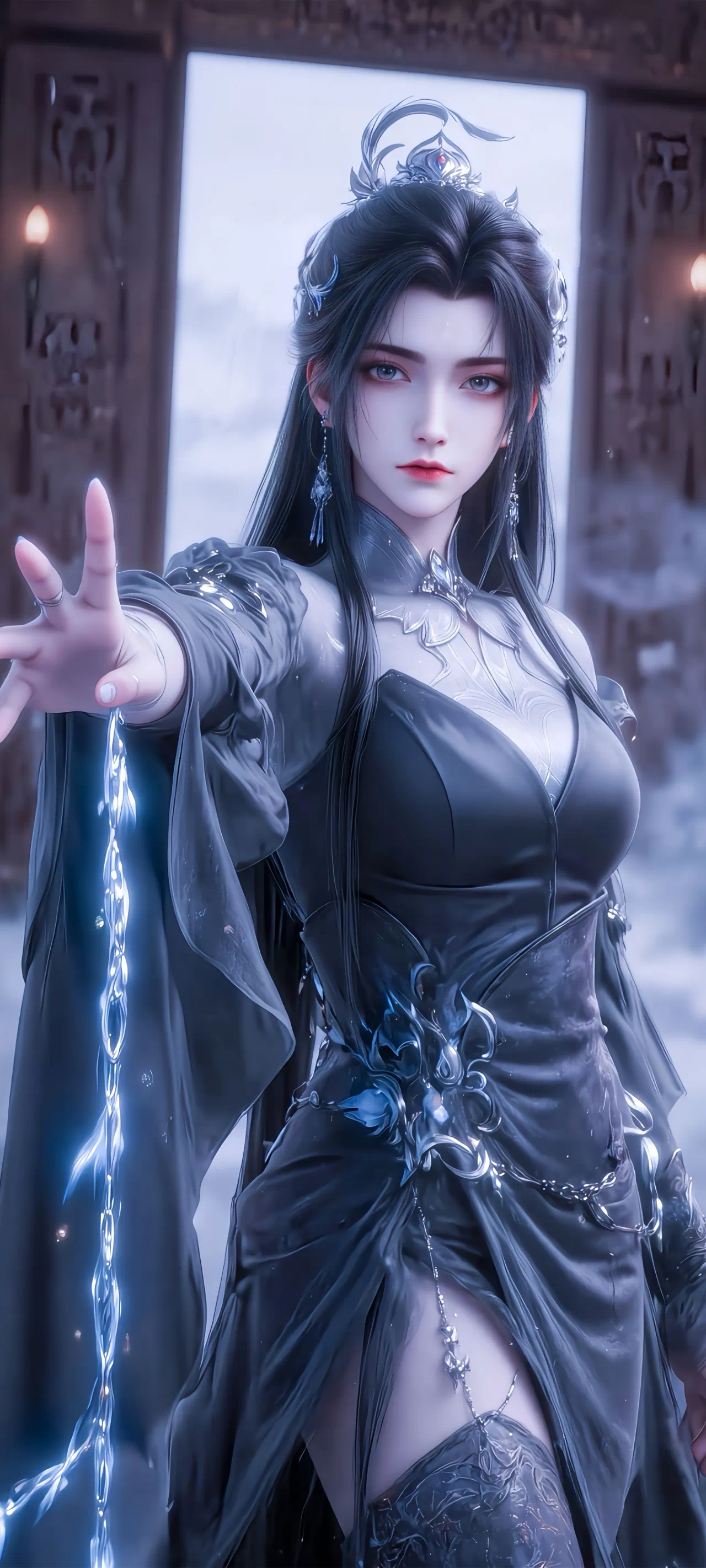 诛仙  陆雪琪【精美壁纸】黑色长裙，是另一种美丽！国产动漫 ​​​