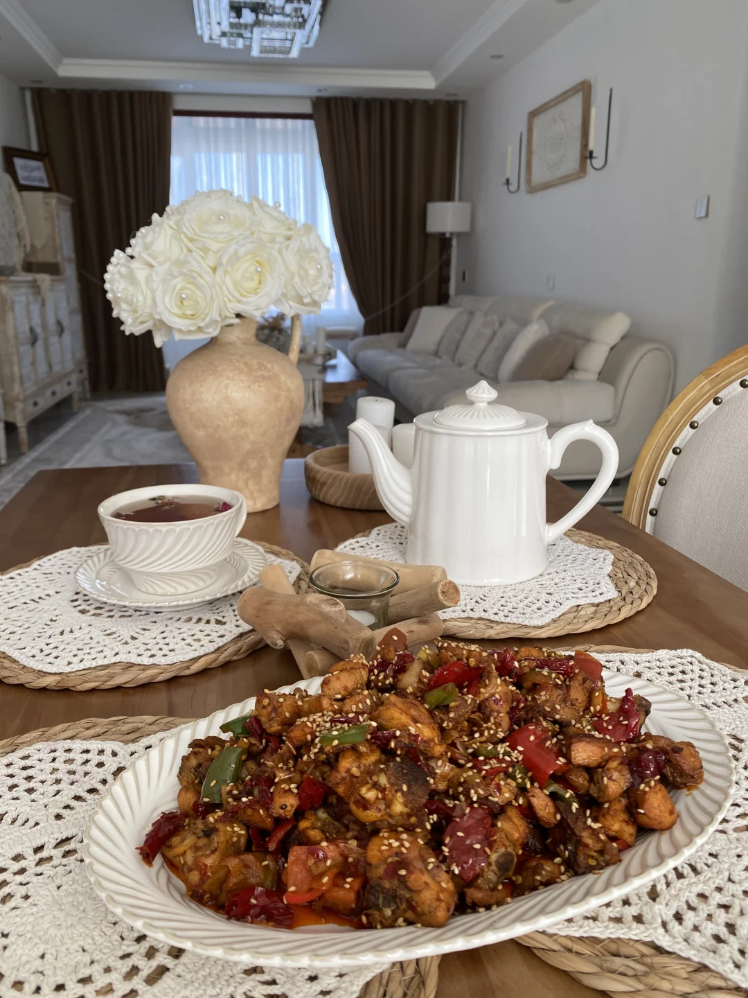 周末宅家的仪式感 .☕️🍽