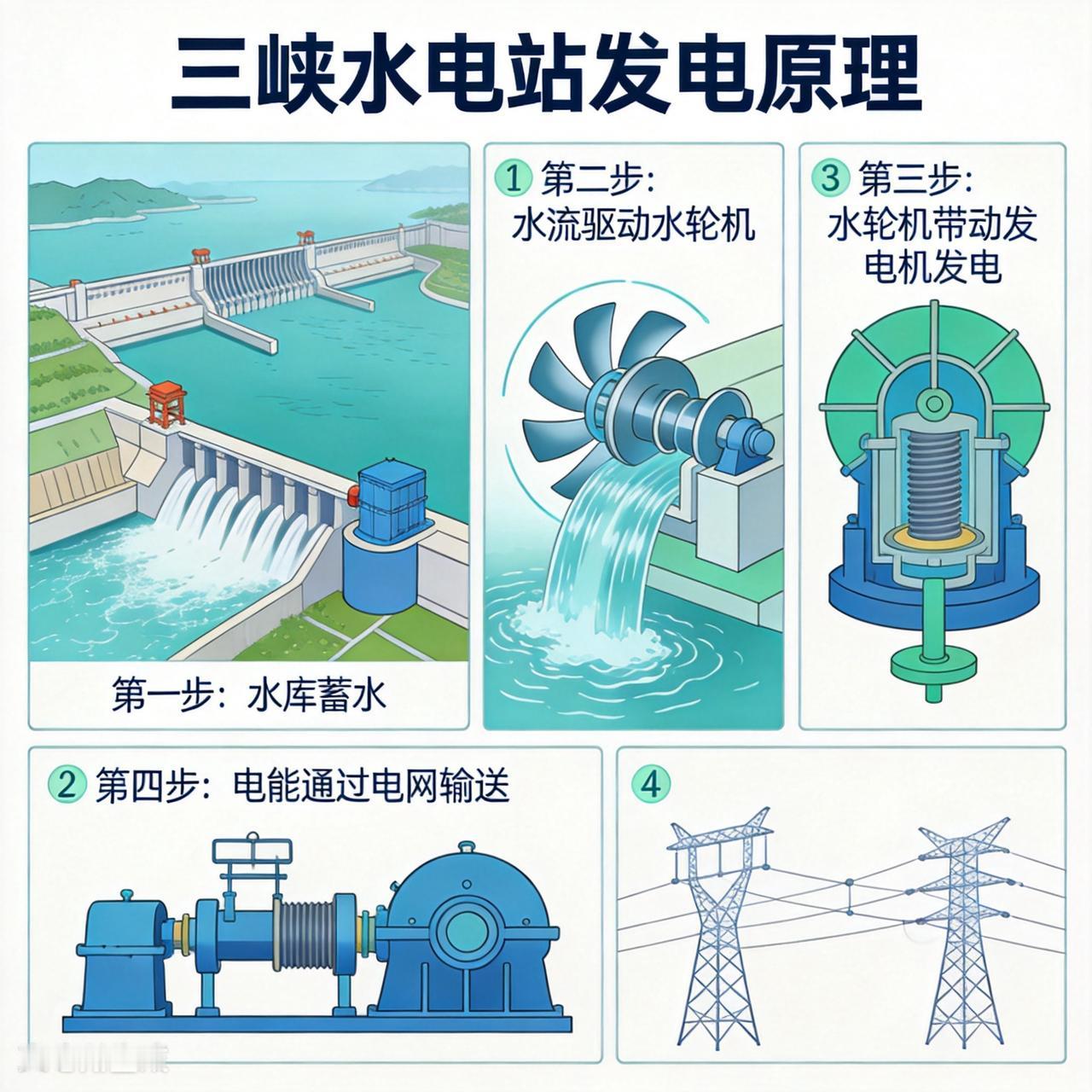 三峡水电站的发电奥秘：从江水到电能的神奇旅程
作为全球规模领先的巨型水利枢纽，三