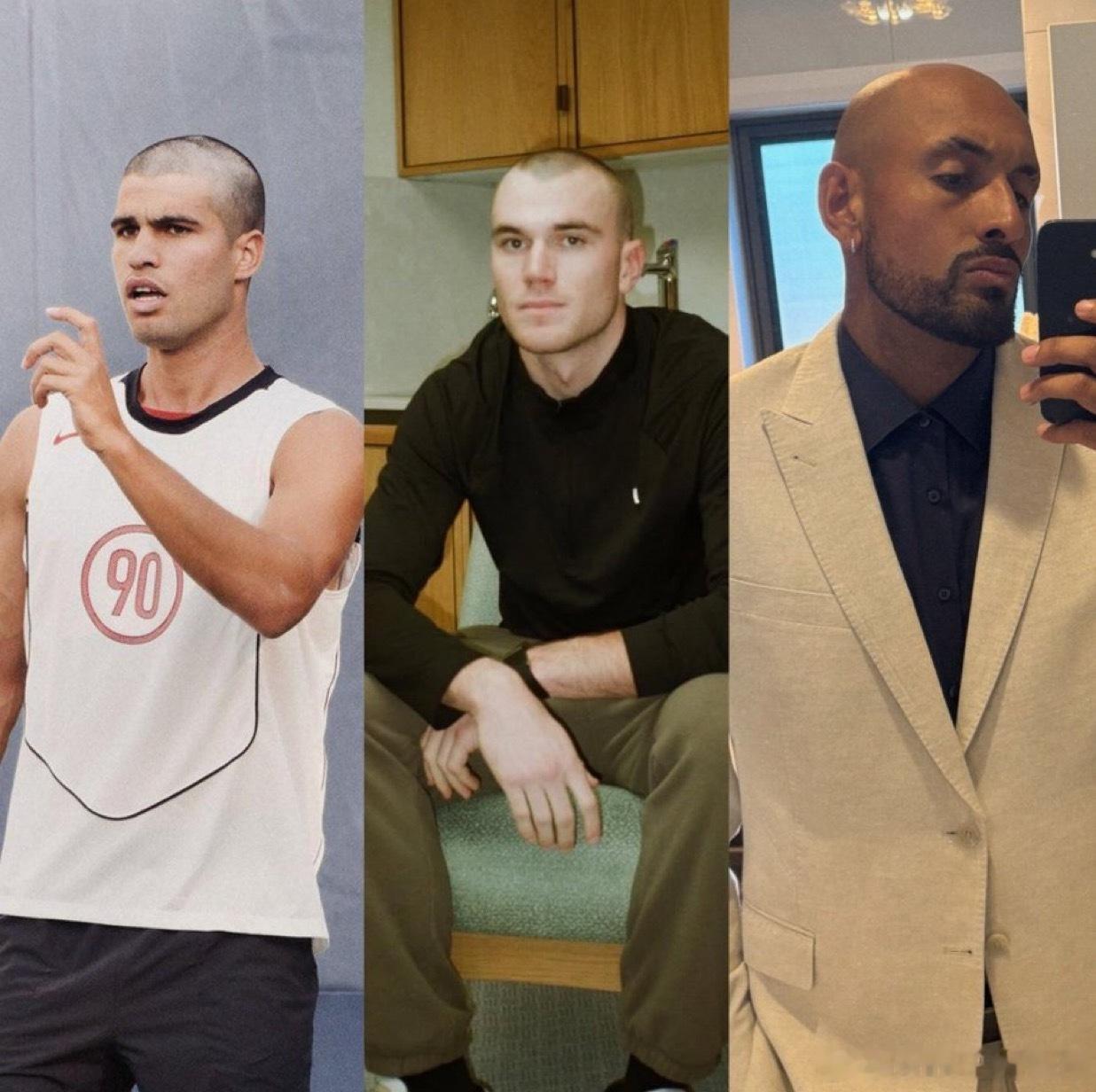 谁才是ATP的光头王者德雷珀和克耶高斯最近都弄了光头造型，克耶高斯可能是因为有些