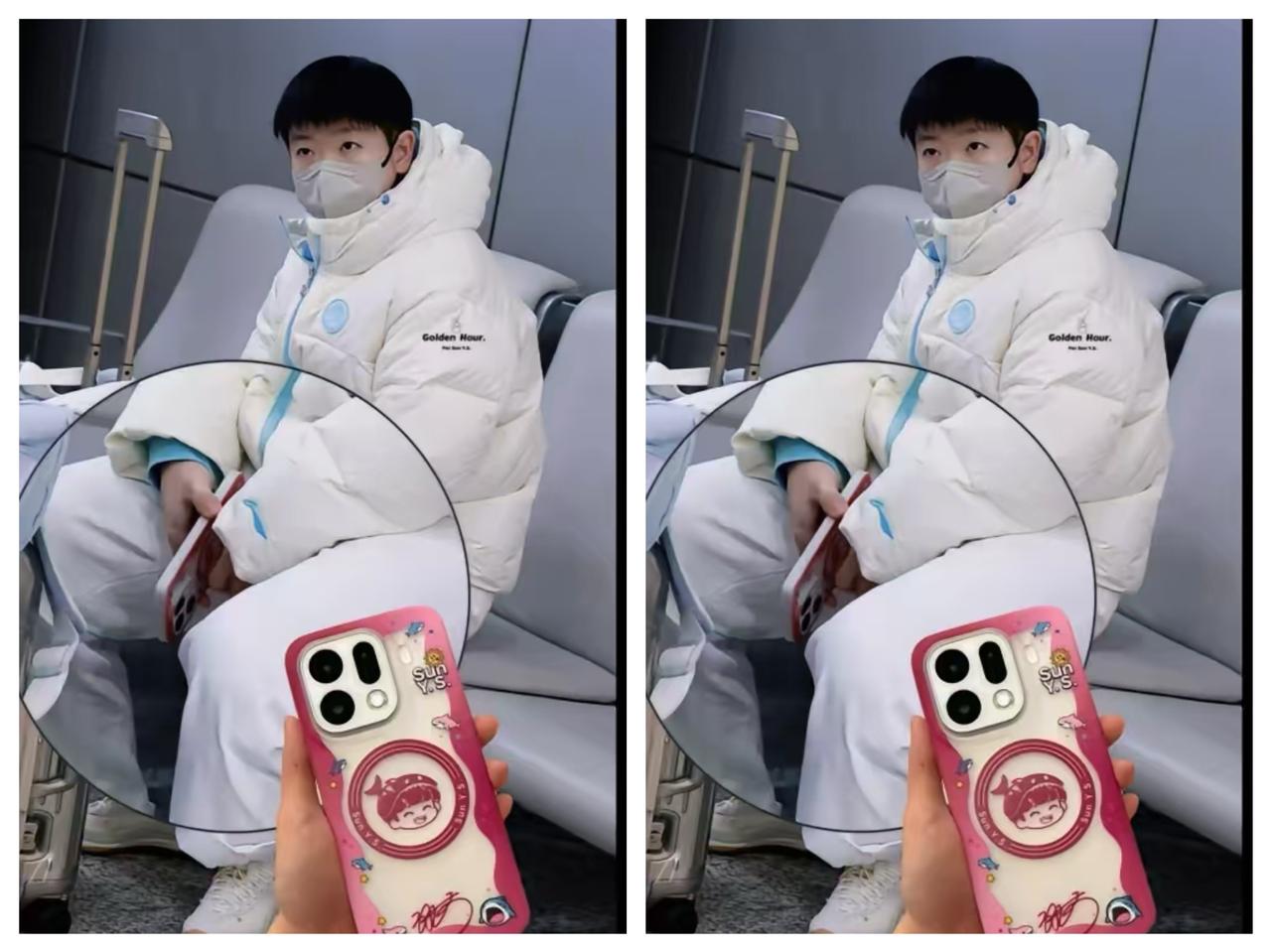 好可爱啊！
孙颖莎手机壳竟然是她自己，
😜 这波直接把OPPO手机壳加工厂逼到