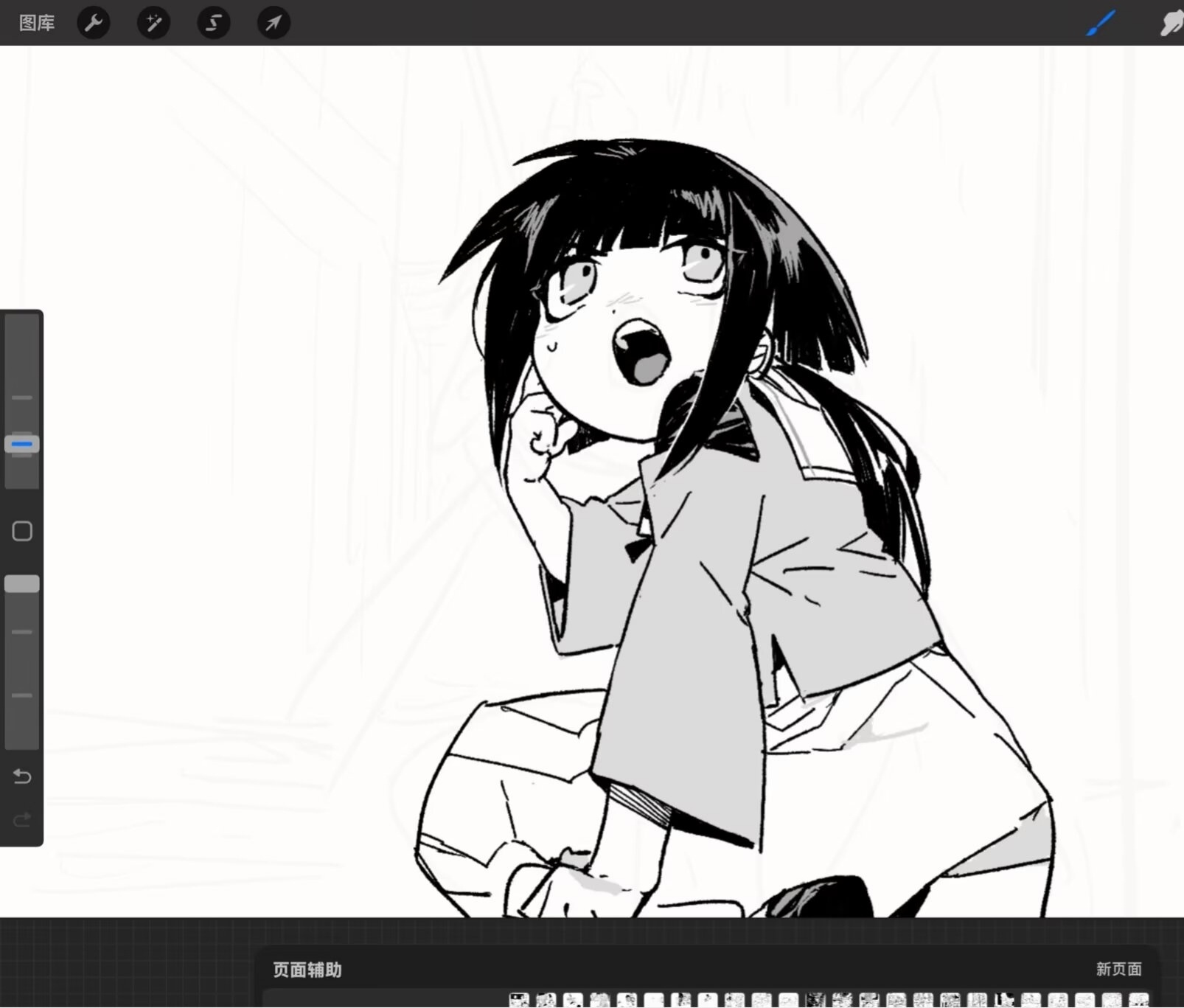 其实最近发画这么少是因为在画作业❤请看昨天画的蓝色酱（干嘛