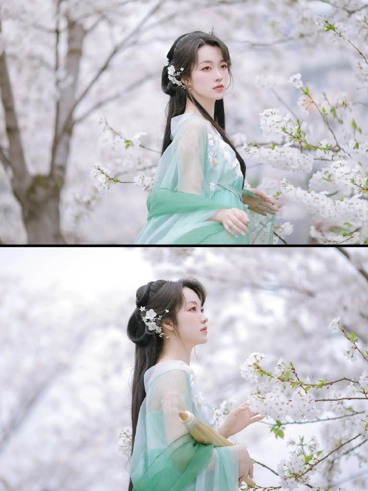 愿衣襟带花，风雪同行~。