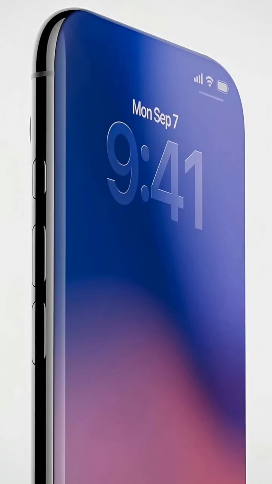 看一下iPhone的四曲面，曲线屏幕黑边，用屏幕黑边部分来做弯曲的那部分，实际有