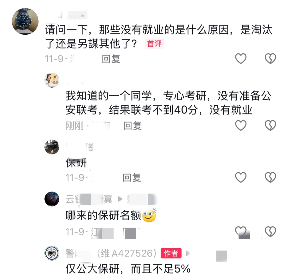 有网友说：请问一下，那些没有就业的是什么原