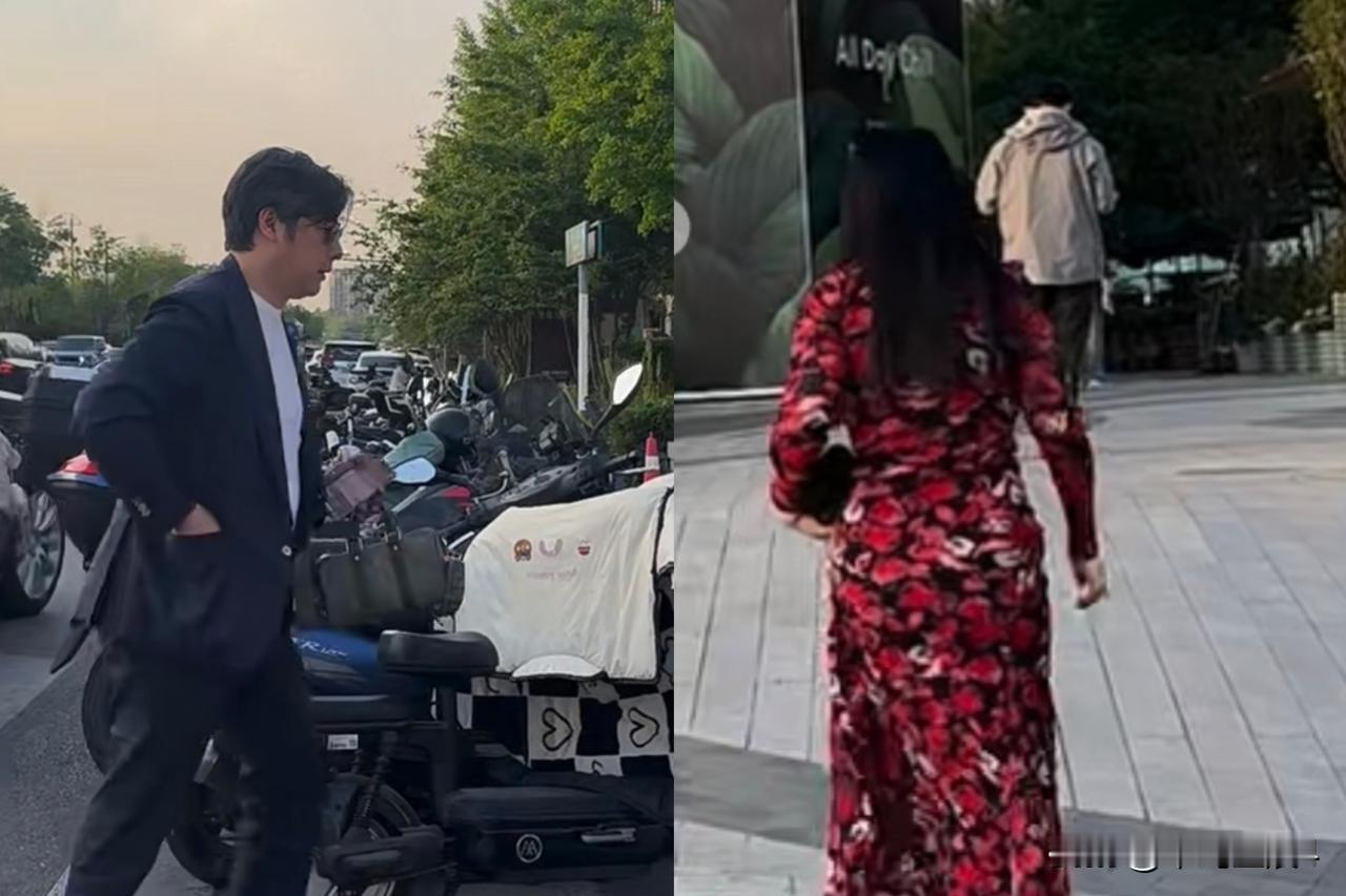 网友偶遇李湘王岳伦，李湘下车就大步流星朝前走，王岳伦锁好车赶紧跟上。
话说夫妻俩